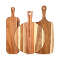 MasterCut ™ handcrafted acacia woodserving& cutting board set