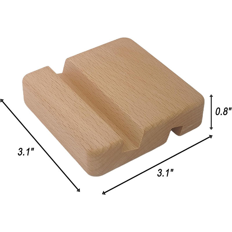 Mobile Phone Holder - Natural Hardwood Phone Stand for Desk & Nightstand, Accept Custom Orders