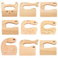 Montessori Wooden Kids Knife for Cooking - Safe Toddler Kitchen Vegetable Cutter