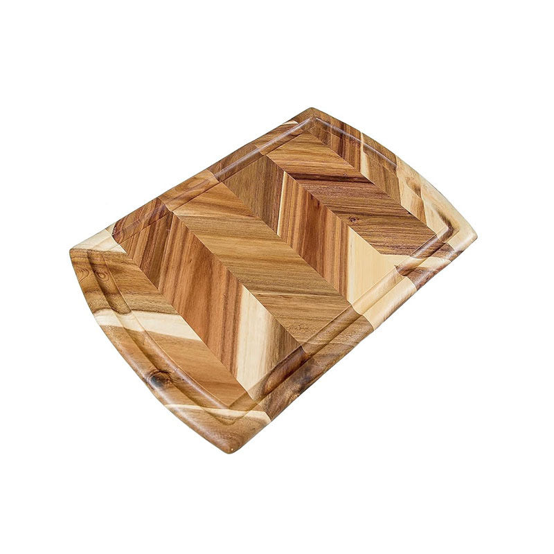 Personalized Acacia Wood Cutting Board with Juice Groove - Custom Engraved Chopping Board for Kitchen, Meat & Vegetable - Unique Wedding, Housewarming & Anniversary Gift