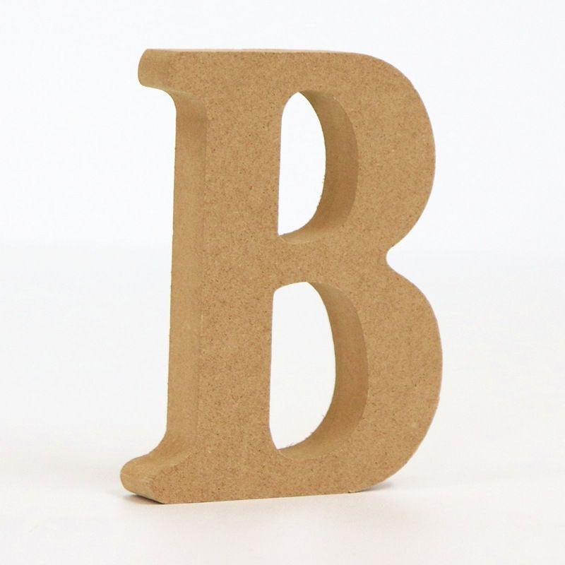 Freestanding Unfinished MDF Wooden Letters for DIY Crafting & Wedding Party Decor