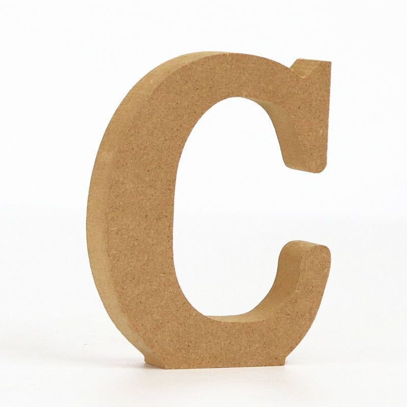 Freestanding Unfinished MDF Wooden Letters for DIY Crafting & Wedding Party Decor