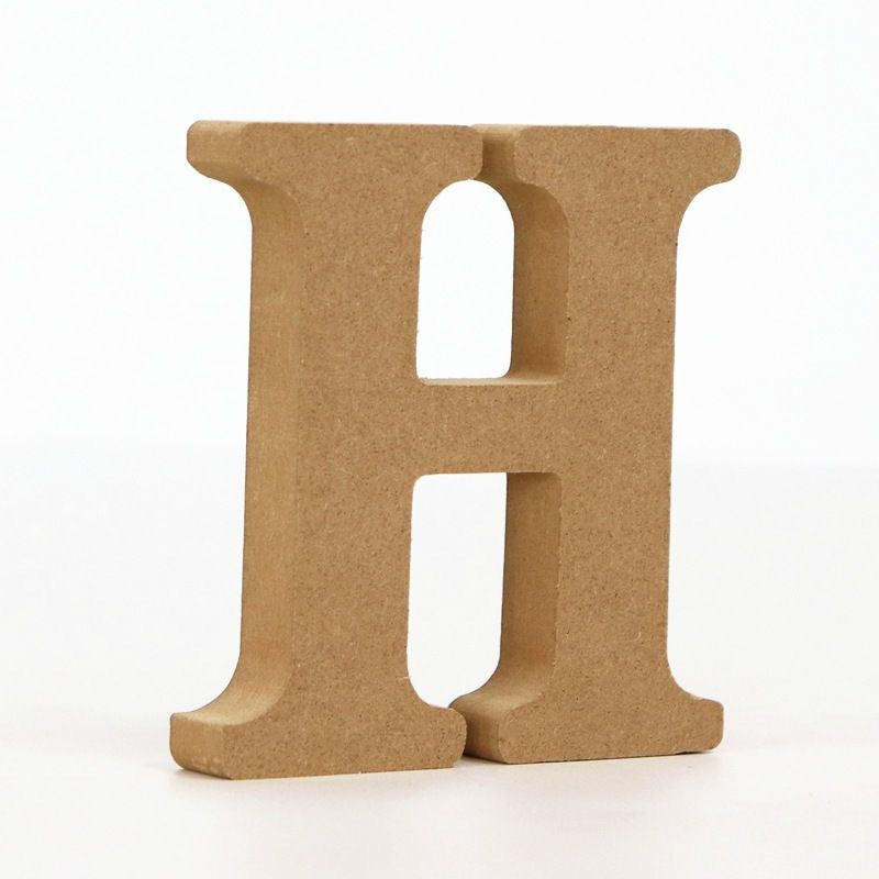 Freestanding Unfinished MDF Wooden Letters for DIY Crafting & Wedding Party Decor