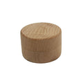 Minimalist Round Solid Wood Jewelry Box with Lift-Off Lid for Rings & Earrings