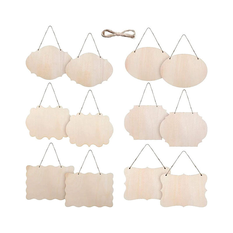 Wholesale Custom Unfinished Wood Cutouts & Hanging Signs - Laser/CNC Cut Decorative Wood Shapes for DIY Crafts, Holidays & Business Branding