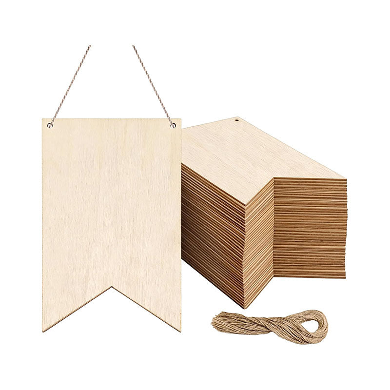 Wholesale Custom Unfinished Wood Cutouts & Hanging Signs - Laser/CNC Cut Decorative Wood Shapes for DIY Crafts, Holidays & Business Branding