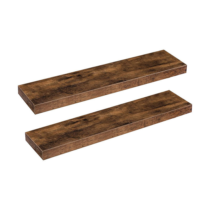 MasterCut ™ Modern Solid Wood Floating Shelves for Wall Decor - Heavy Duty Hidden Bracket Wall Mounted Shelves - Customizable Decorative Display Racks for Living Room, Bathroom & Kitchen