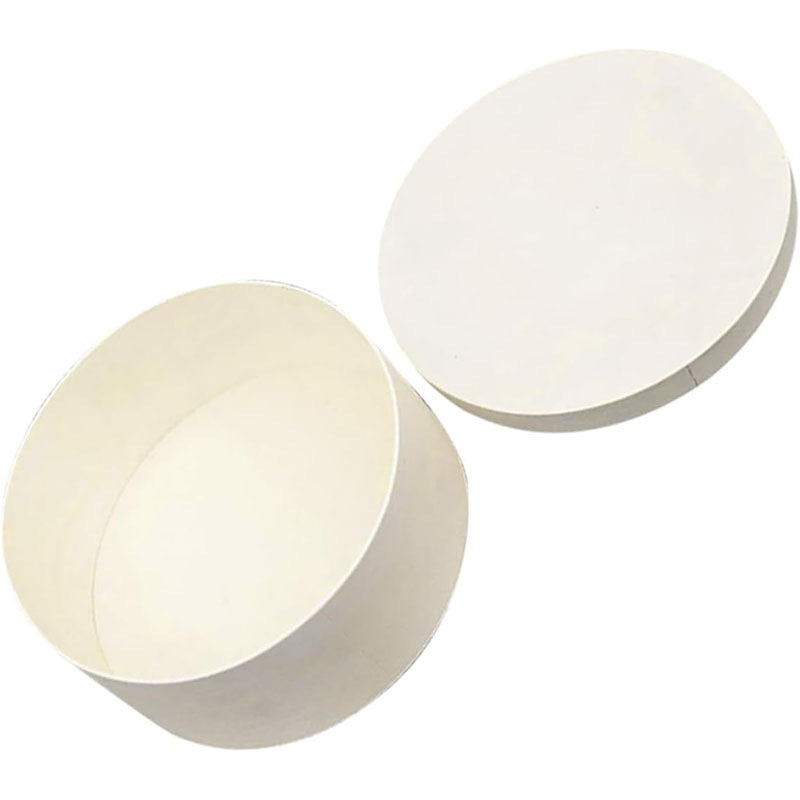 Minimalist Round Natural Wooden Gift Box with Lid for Baking, Crafts & Jewelry
