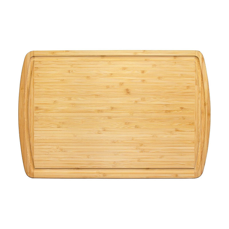 Master Cut ™Artisan Bamboo Chopping Board - 2-in-1 Reversible Serving Platter & Kitchen Cutting Surface - Professional Grade, Knife-Friendly & Easy to Clean