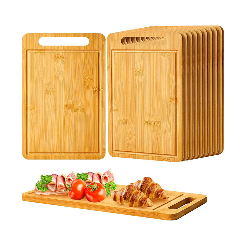 Master Cut ™Artisan Bamboo Chopping Board - 2-in-1 Reversible Serving Platter & Kitchen Cutting Surface - Professional Grade, Knife-Friendly & Easy to Clean