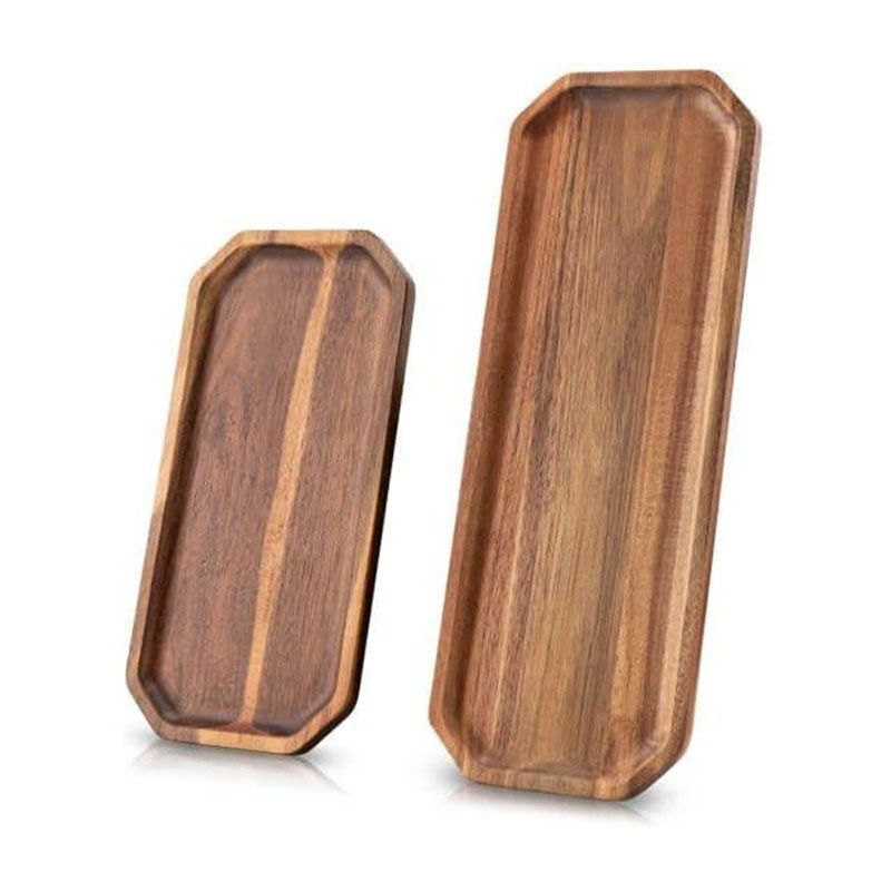 Wholesale Custom Engraved Wooden Valet Tray - Personalized Solid Wood Catch-all Tray for Keys, Jewelry & Desk Organizer - Factory Direct Decorative Serving Tray with Custom Logo