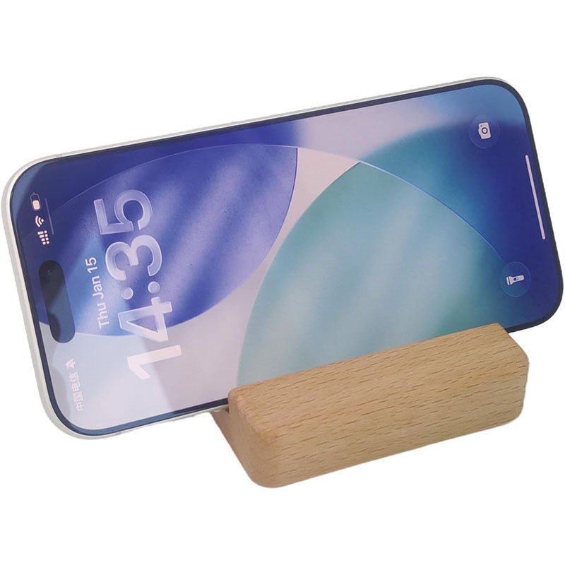 Mobile Phone Holder - Natural Hardwood Phone Stand for Desk & Nightstand, Accept Custom Orders
