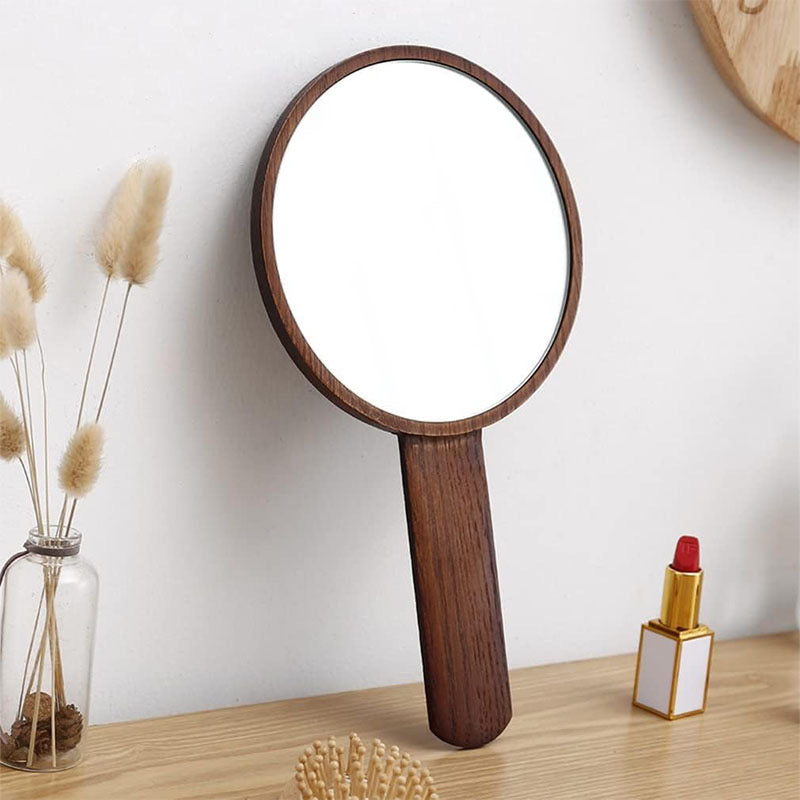 Kids DIY Wooden Hand Mirror Craft Kit - Unfinished Blank Wood Handheld Mirrors for Arts & Crafts - Personalized Creative Birthday Party Activity & Gift