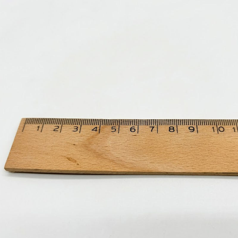 30cm Solid Beechwood Ruler - Natural Wooden Measuring Stick for Office & School, Precision Drafting Tool, Accept Custom Orders