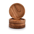 Wholesale Custom Wood Coasters - Bulk Personalized Acacia & Walnut Drink Coasters - Factory Direct Engraved Tableware for Bars, Hotels, and Corporate Gifts