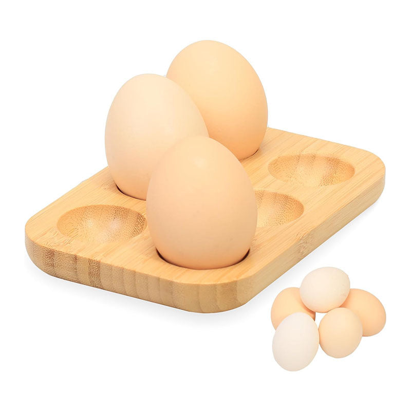 Wholesale Custom Wooden Egg Tray Holder - 12/6 Slot Solid Wood Egg Storage Rack - Factory Direct Farmhouse Kitchen Decor Countertop Organizer