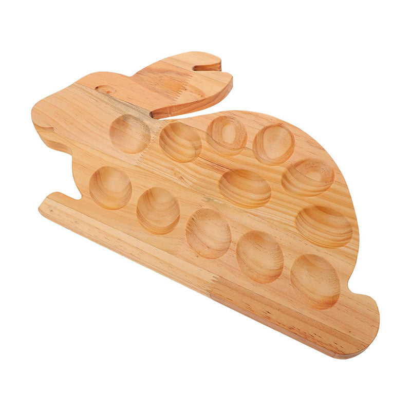 Wholesale Custom Wooden Egg Tray Holder - 12/6 Slot Solid Wood Egg Storage Rack - Factory Direct Farmhouse Kitchen Decor Countertop Organizer