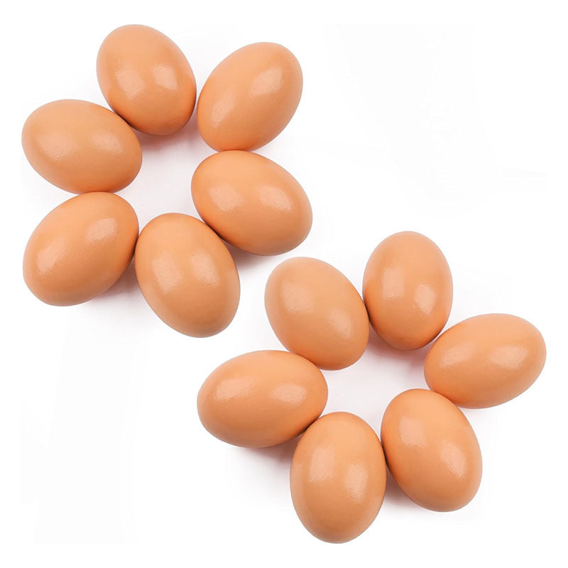 Custom Engraved Wooden Eggs - Personalized Unfinished Faux Eggs for Easter Decor & Sustainable Gift Tags