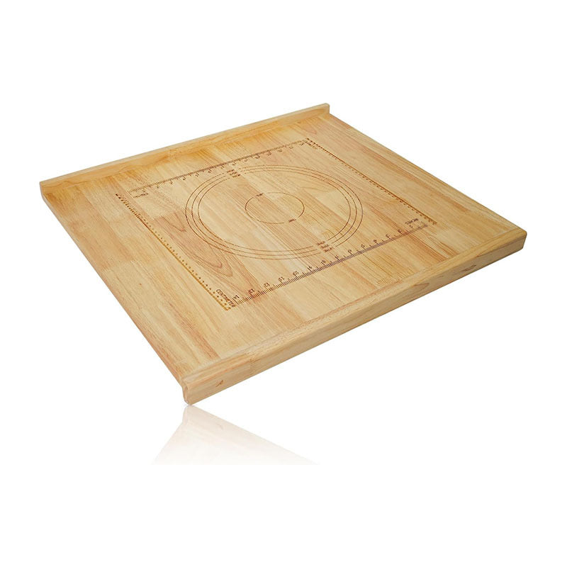 Premium Bamboo/Acacia Pizza Paddle & Charcuterie Board – Round Wooden Serving Platter with Easy-Grip Handle for Pizza, Cheese, and Appetizers