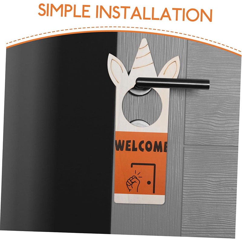 Wooden Door Sign for Bedroom & Office - Gandalf "Speak Friend and Enter" Door Hanger - Handcrafted Fantasy Movie Themed Home Decor