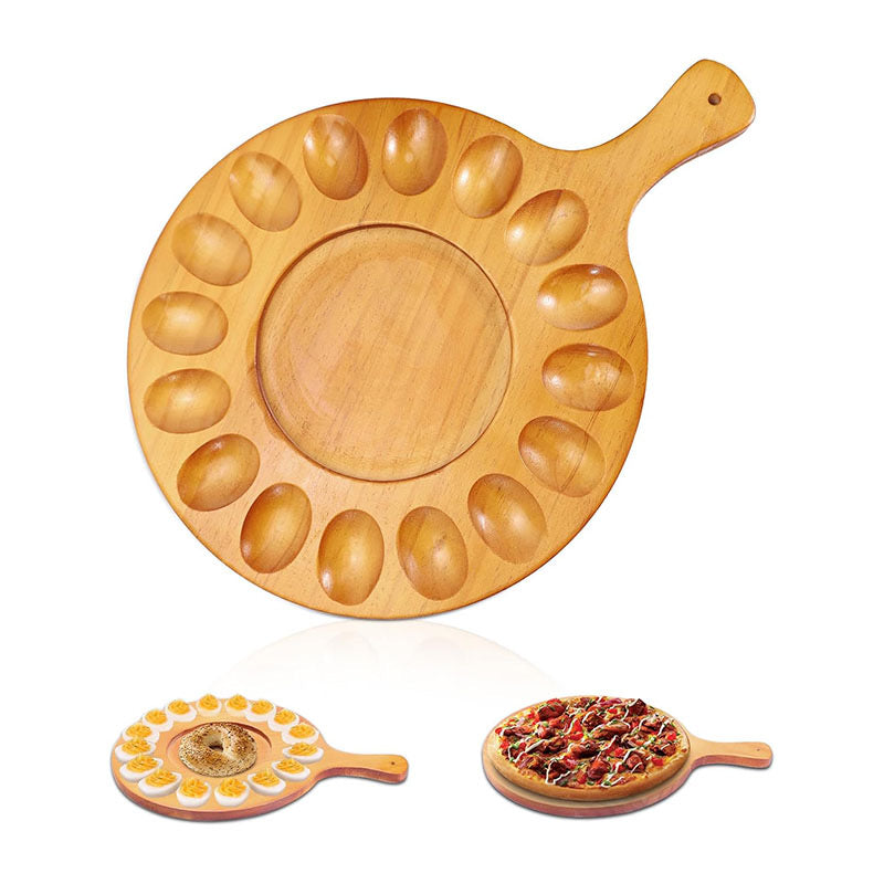 Wholesale Custom Wooden Egg Tray Holder - 12/6 Slot Solid Wood Egg Storage Rack - Factory Direct Farmhouse Kitchen Decor Countertop Organizer