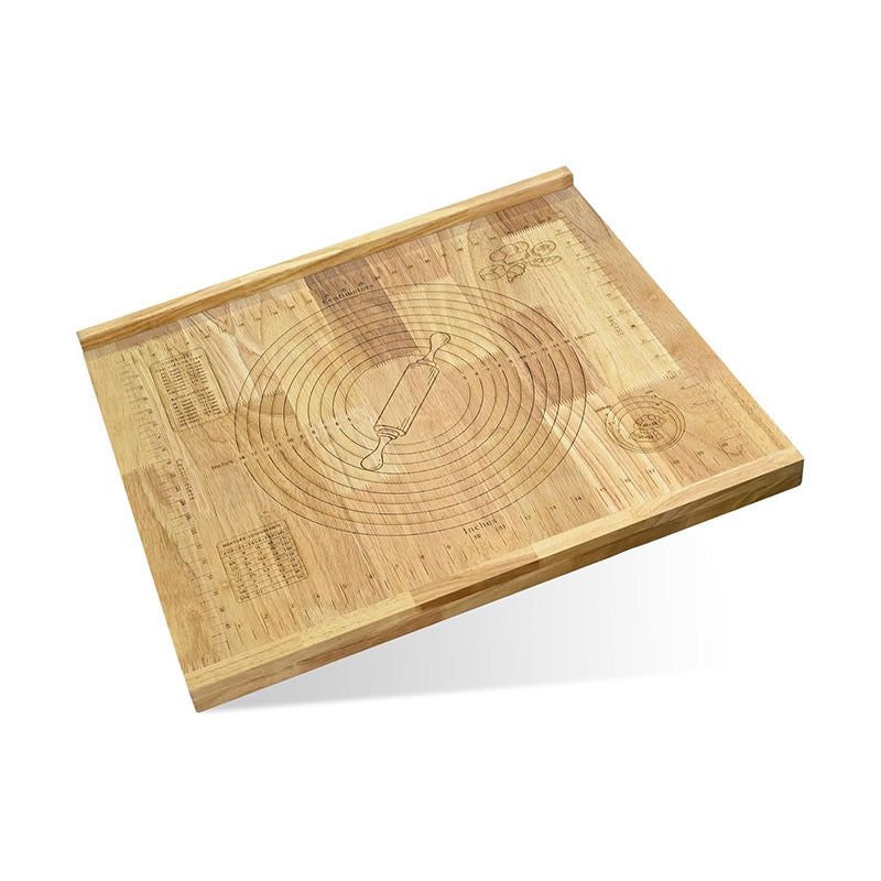 Premium Bamboo/Acacia Pizza Paddle & Charcuterie Board – Round Wooden Serving Platter with Easy-Grip Handle for Pizza, Cheese, and Appetizers