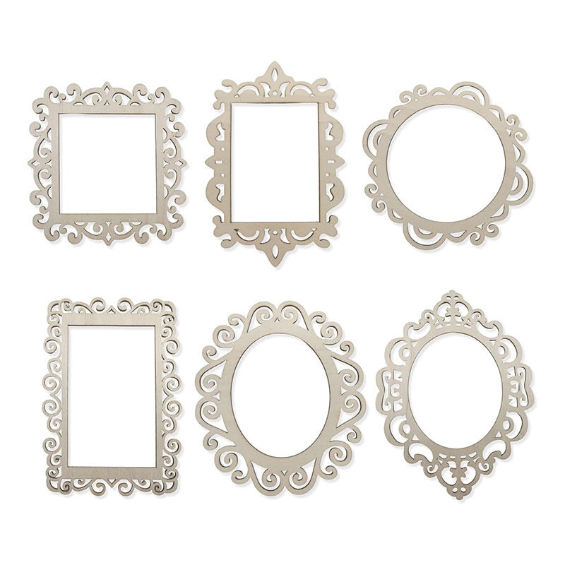 Customizable Wooden Mini Photo Frames for Kids - DIY Paintable Picture Frame Set - Perfect for Birthday Parties & Classroom Activities