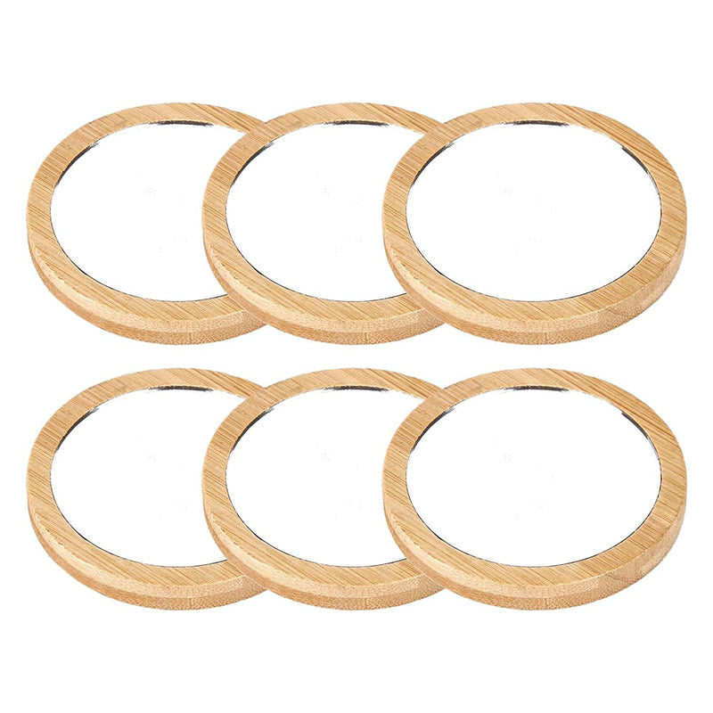 Kids DIY Wooden Hand Mirror Craft Kit - Unfinished Blank Wood Handheld Mirrors for Arts & Crafts - Personalized Creative Birthday Party Activity & Gift