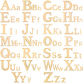 DIY Unfinished Wood Letters and Numbers - Large Wooden Alphabet for Crafts & Learning - Personalized Wooden Name Signs & Home Decor Wall Art