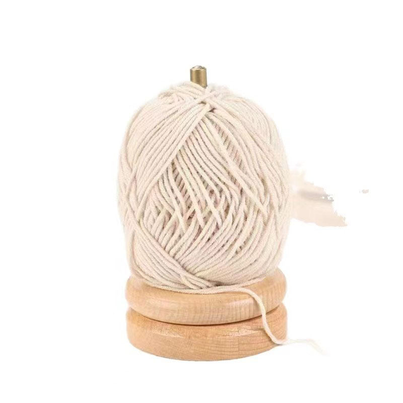 Wooden Yarn Ball Winder & Thread Holder - Rotating Knitting Spool, Crochet Yarn Organizer, Needlework Tool, Accept Custom Orders