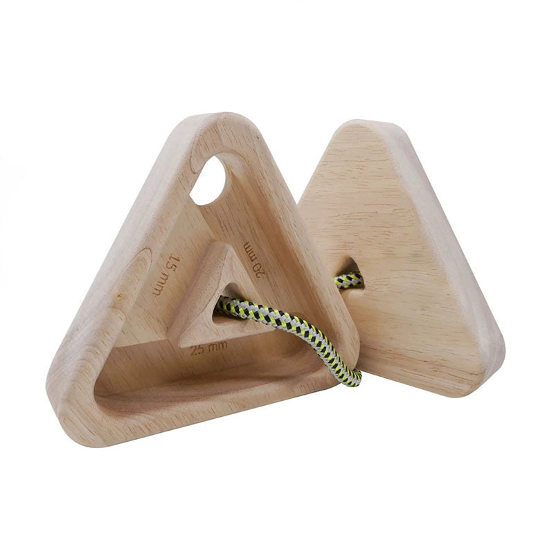 Personalized Wooden Climbing Hangboard - Portable Fingerboard for Grip Strength Training - Custom Engraved Rock Climbing Trainer