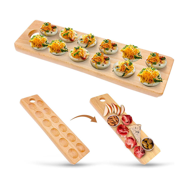 Wholesale Custom Wooden Egg Tray Holder - 12/6 Slot Solid Wood Egg Storage Rack - Factory Direct Farmhouse Kitchen Decor Countertop Organizer