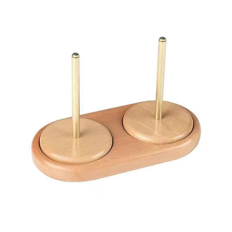 Wooden Yarn Ball Winder & Thread Holder - Rotating Knitting Spool, Crochet Yarn Organizer, Needlework Tool, Accept Custom Orders