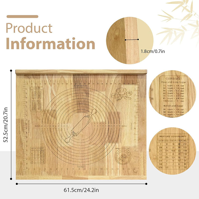 Premium Bamboo/Acacia Pizza Paddle & Charcuterie Board – Round Wooden Serving Platter with Easy-Grip Handle for Pizza, Cheese, and Appetizers