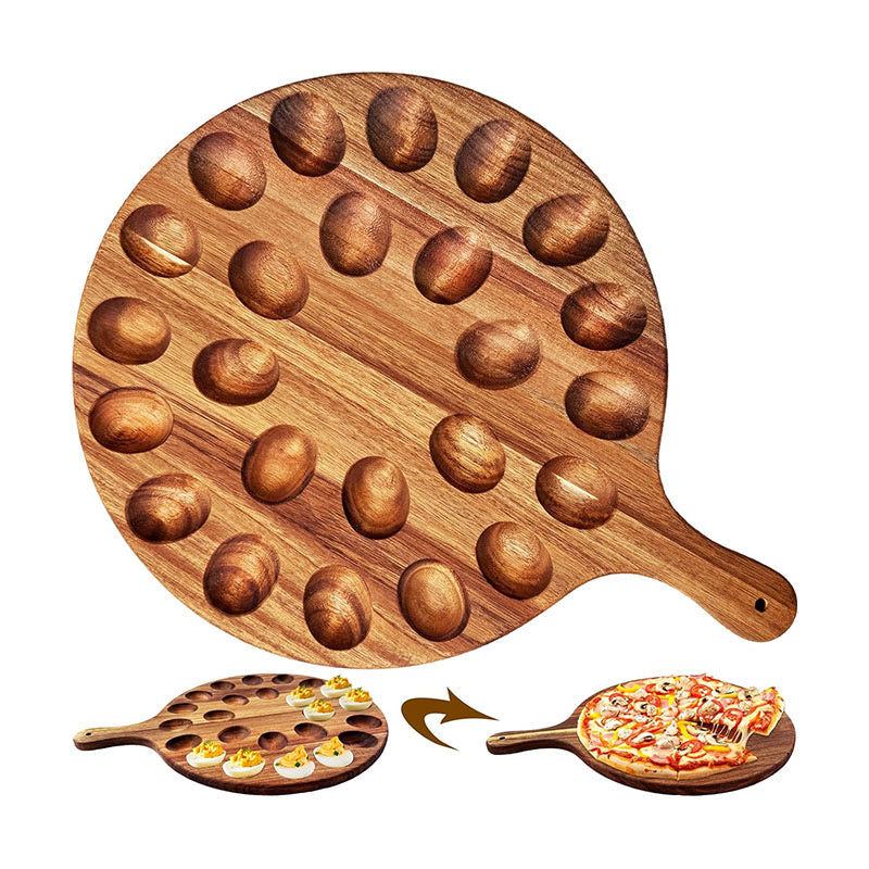 Wholesale Custom Wooden Egg Tray Holder - 12/6 Slot Solid Wood Egg Storage Rack - Factory Direct Farmhouse Kitchen Decor Countertop Organizer