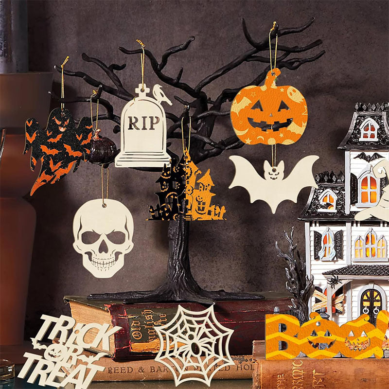 Wholesale Halloween Wooden Decorations - Unfinished DIY Wood Cutouts & Hand-Painted Ornaments - Factory Direct Halloween Party Decor - Bulk Seasonal Wood Crafts