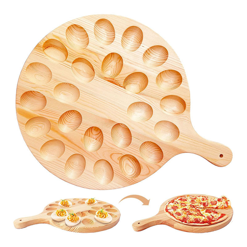 Wholesale Custom Wooden Egg Tray Holder - 12/6 Slot Solid Wood Egg Storage Rack - Factory Direct Farmhouse Kitchen Decor Countertop Organizer