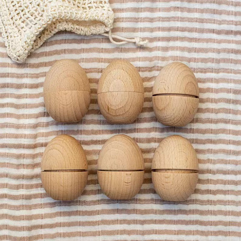 Seasonal Ornament Egg - Personalized Screw-Open Wooden Easter Egg, Custom Refillable Wood Egg for Candy & Keepsakes