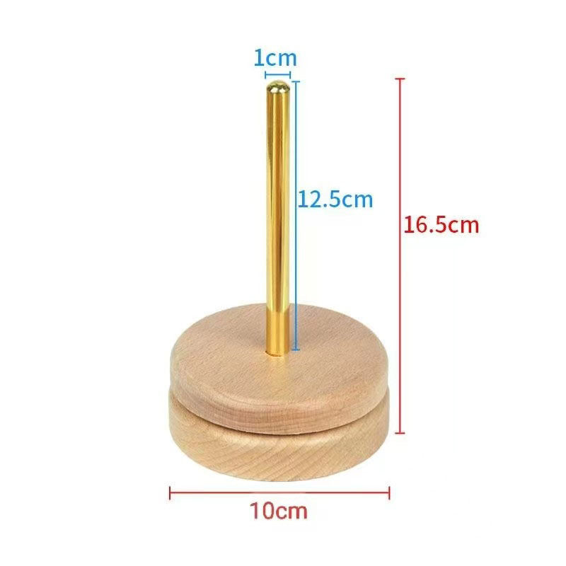 Wooden Yarn Ball Winder & Thread Holder - Rotating Knitting Spool, Crochet Yarn Organizer, Needlework Tool, Accept Custom Orders