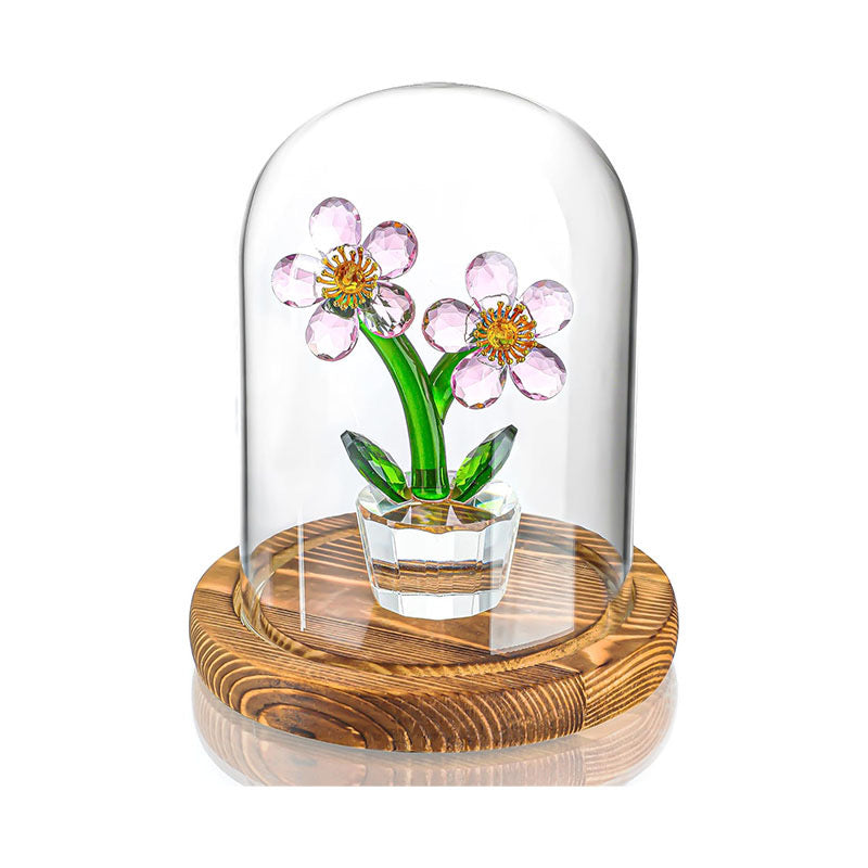 Wholesale Custom Glass Dome with Wooden Base - Factory Direct Display Cloche - Fast Lead Time High-Quality Preserved Rose Glass Shield