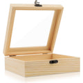 Multi-Functional Wooden Jewelry Storage Box with Clear View Lid - Stackable Jewelry Organizer, Luxury Display Case with Dividers, Accept Custom Orders