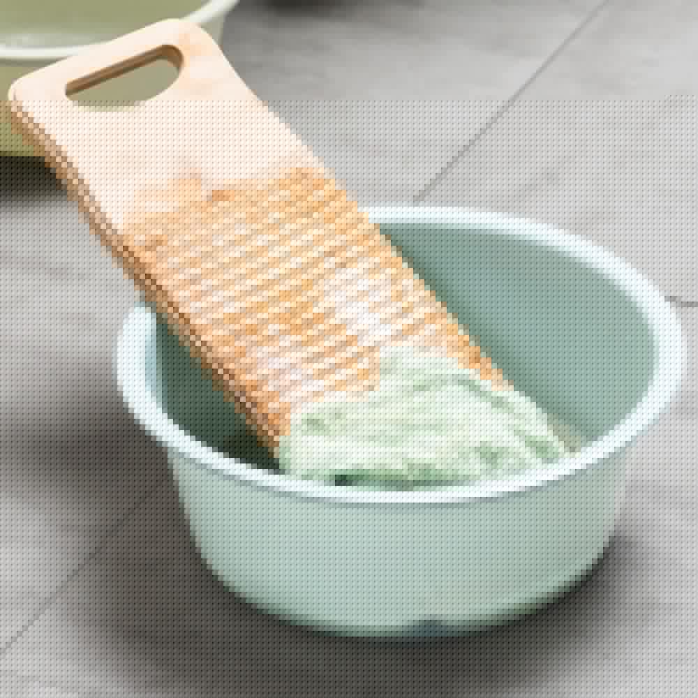 Laundry Washboard - Personalized Heavy-Duty Wooden Scrub Board, Large Solid Wood Traditional Hand Washing Tool