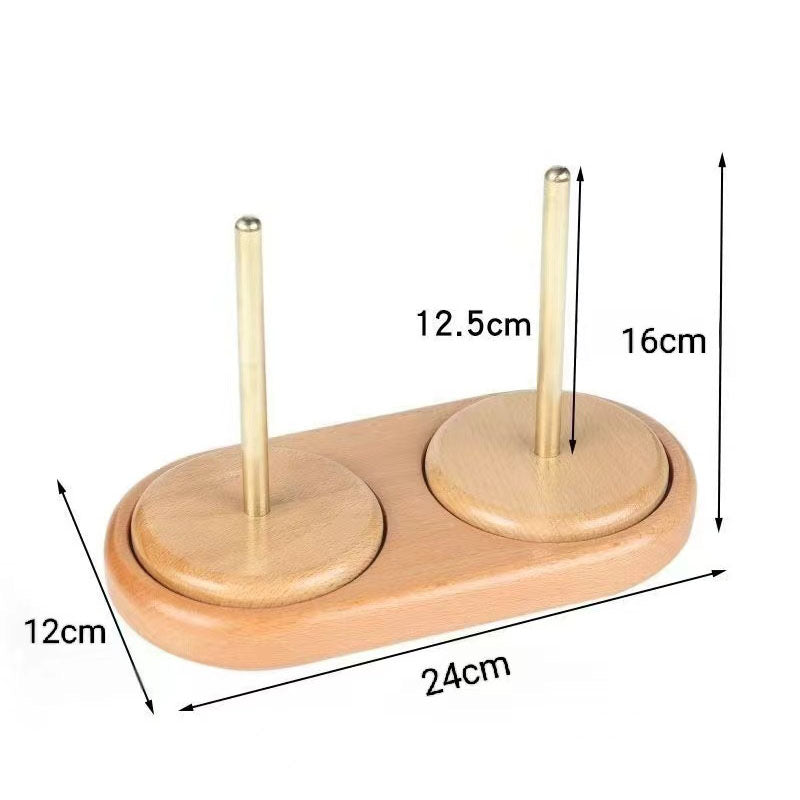 Wooden Yarn Ball Winder & Thread Holder - Rotating Knitting Spool, Crochet Yarn Organizer, Needlework Tool, Accept Custom Orders