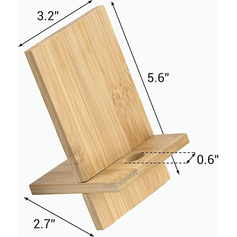 Wooden Phone Stand & Tablet Holder - Universal Desktop Dock for iPad, iPhone, Kindle - Personalized Wood Easel, Accept Custom Orders