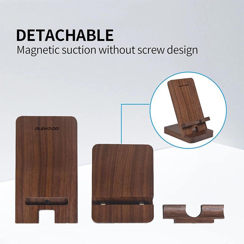 Custom Personalized Tech Stand - 2-in-1 Wooden Phone & Tablet Support for Desk - Engraved Corporate Gift, Accept Custom Orders rs