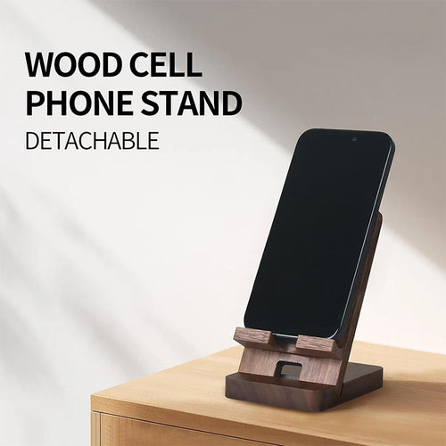 Custom Personalized Tech Stand - 2-in-1 Wooden Phone & Tablet Support for Desk - Engraved Corporate Gift, Accept Custom Orders rs