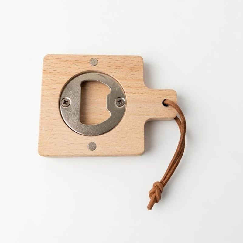 Personalized Wooden Bottle Opener - Custom Engraved Beer Opener with Wood Handle - Groomsmen Gift, Bar Accessory, Accept Custom Orders