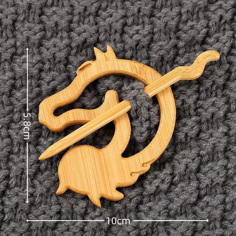 Wooden Brooch Pin for Clothing & Bags - Eco-Friendly Handmade Badge, Natural Wood Lapel Pin - Personalized Jewelry, Accept Custom Orders
