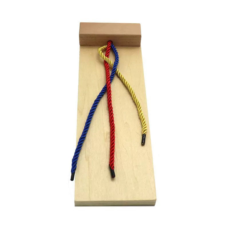 Personalized Kids' Braiding Trainer - Handcrafted Wooden Rope Weaving Board - Custom Educational Gift