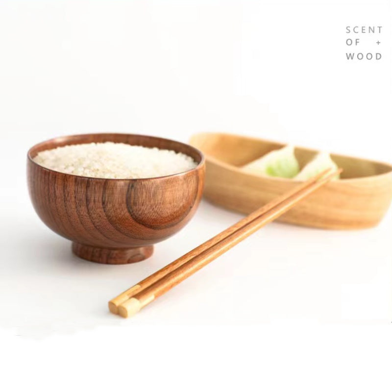 Handcrafted Natural Timber Dining Bowl for Kitchen & Tableware Retail